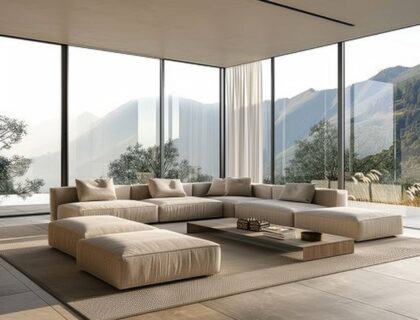 Jakie narożniki wybrać do salonów z dużymi oknami panoramicznymi