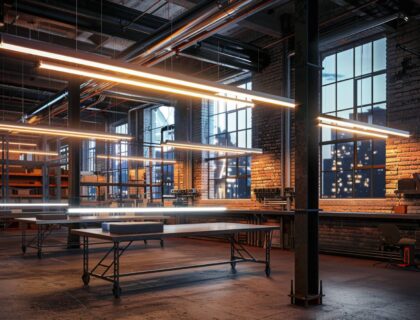 Jak dopasować oświetlenie LED do wnętrz coworkingowych w stylu industrialnym