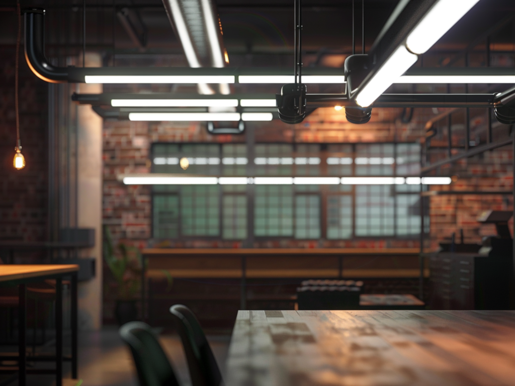 Jak dopasować oświetlenie LED do wnętrz coworkingowych w stylu industrialnym
