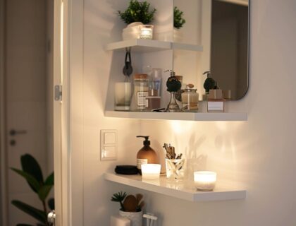 Najlepsze półki narożne do małych przestrzeni.