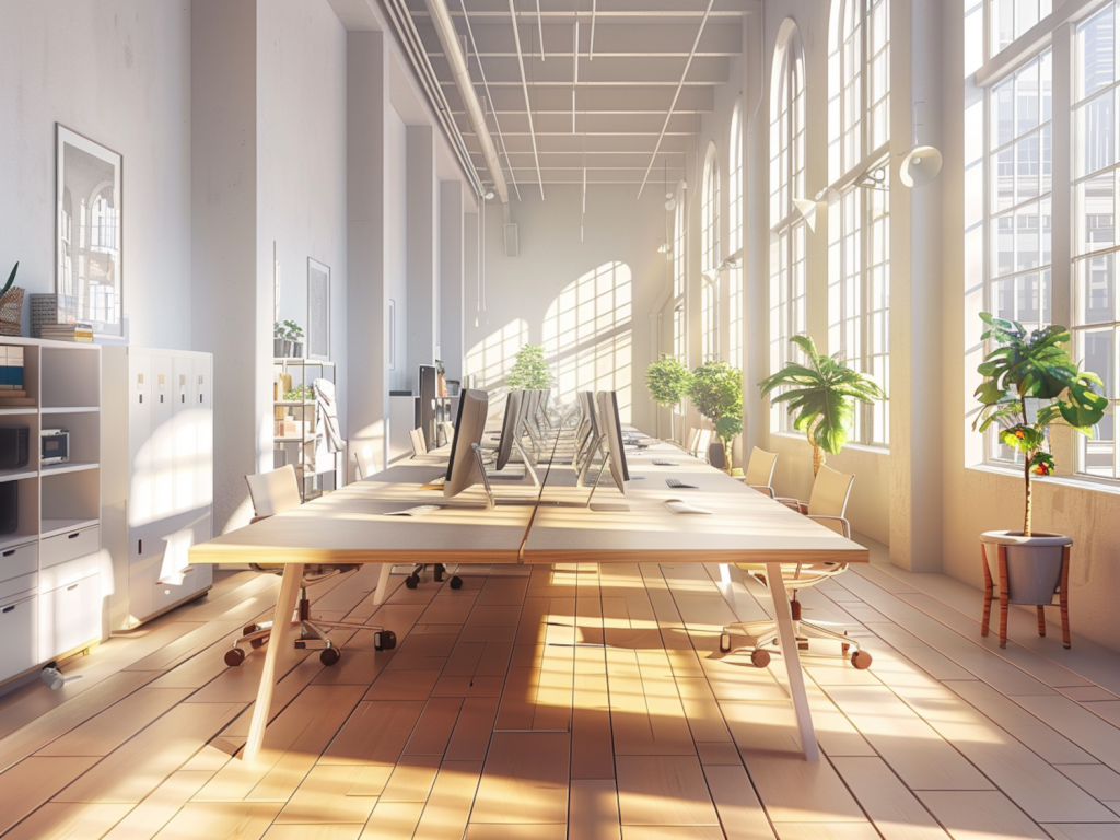 Najlepsze stoły do hot desków w biurach coworkingowych