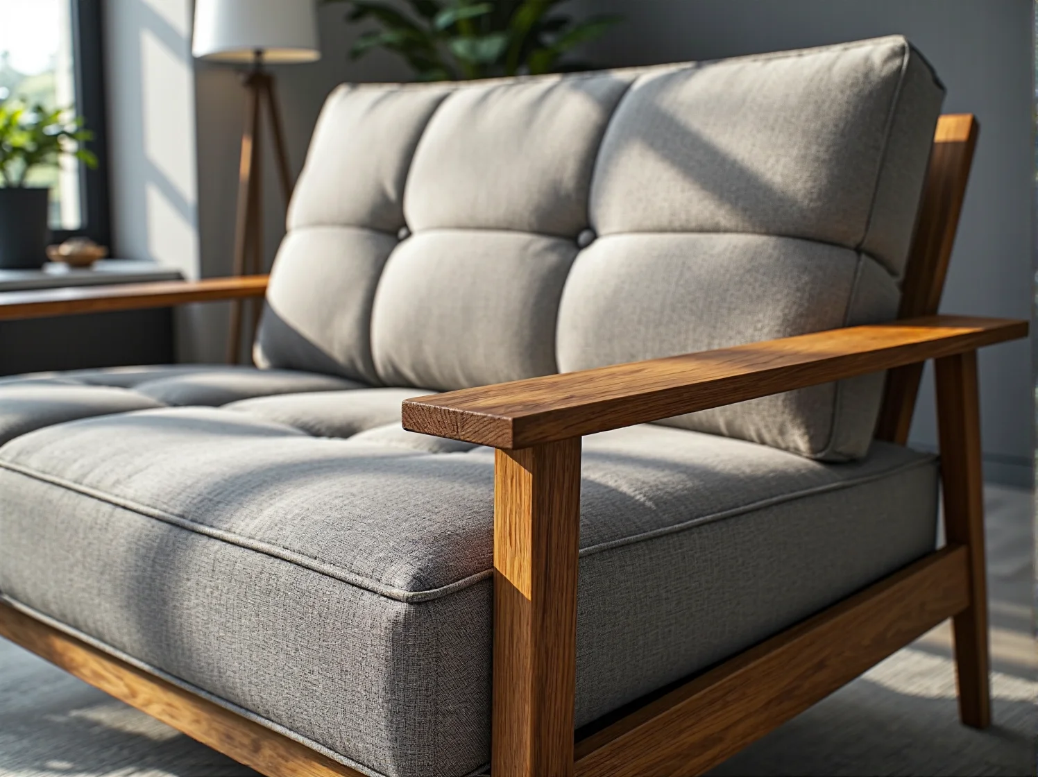 Stylowe łóżko kontynentalne z wysokim zagłówkiem i ortopedycznym materacem w eleganckim wnętrzu.