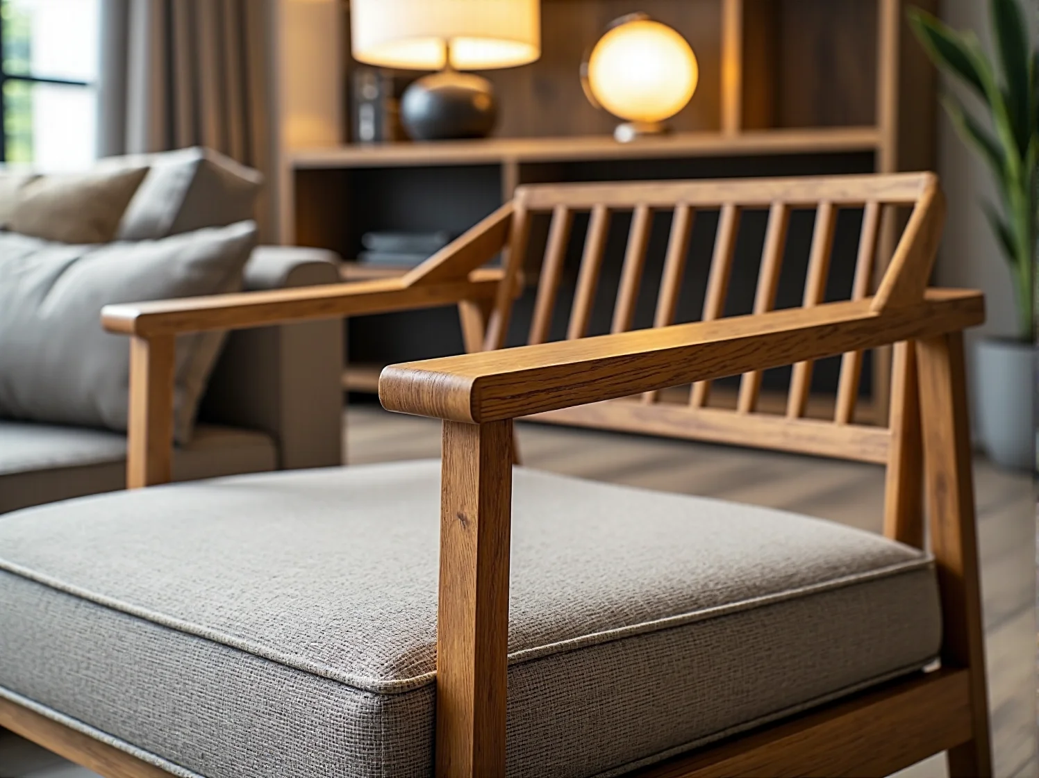 Inteligentne oświetlenie ogrodowe z regulacją barwy światła przy tarasie.