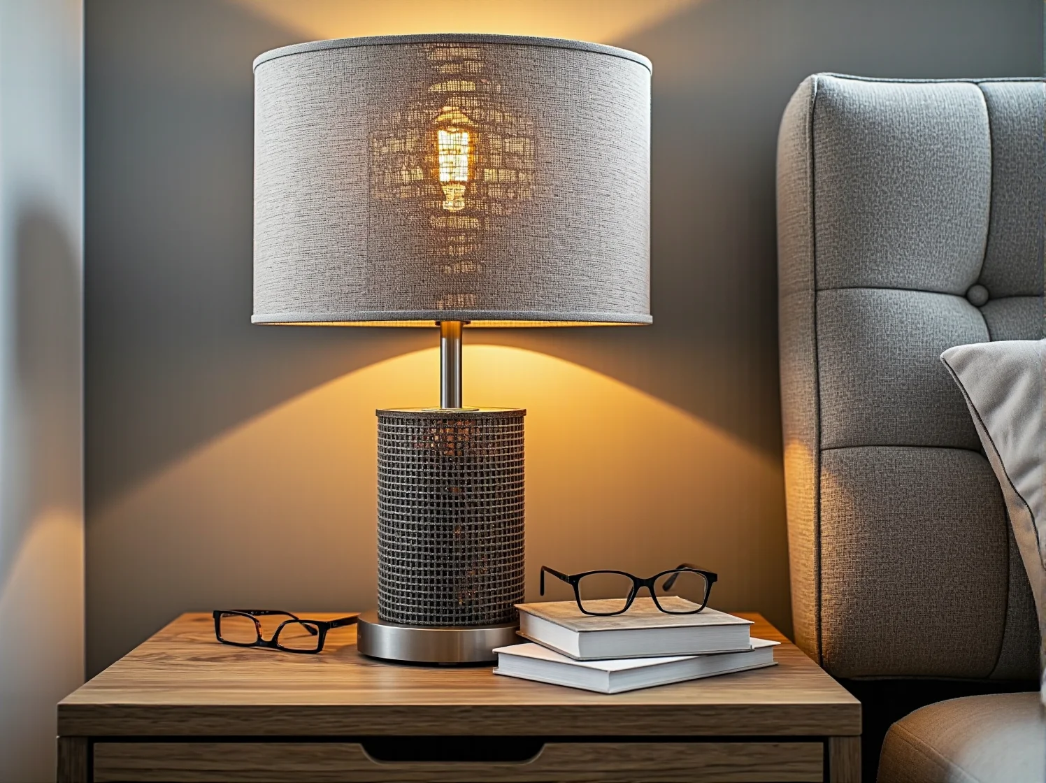 Eleganckie kinkiety ścienne w sypialni tworzące relaksujący klimat