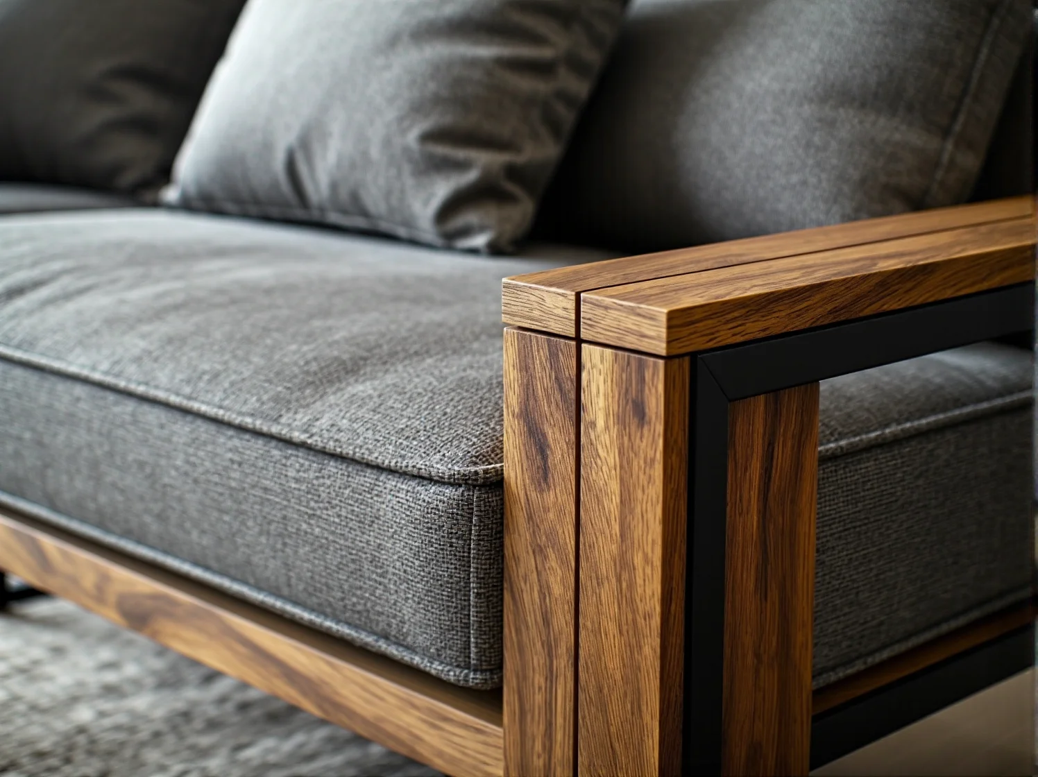 Zbliżenie na łączenie metalowych rur wodociągowych z drewnianą półką.