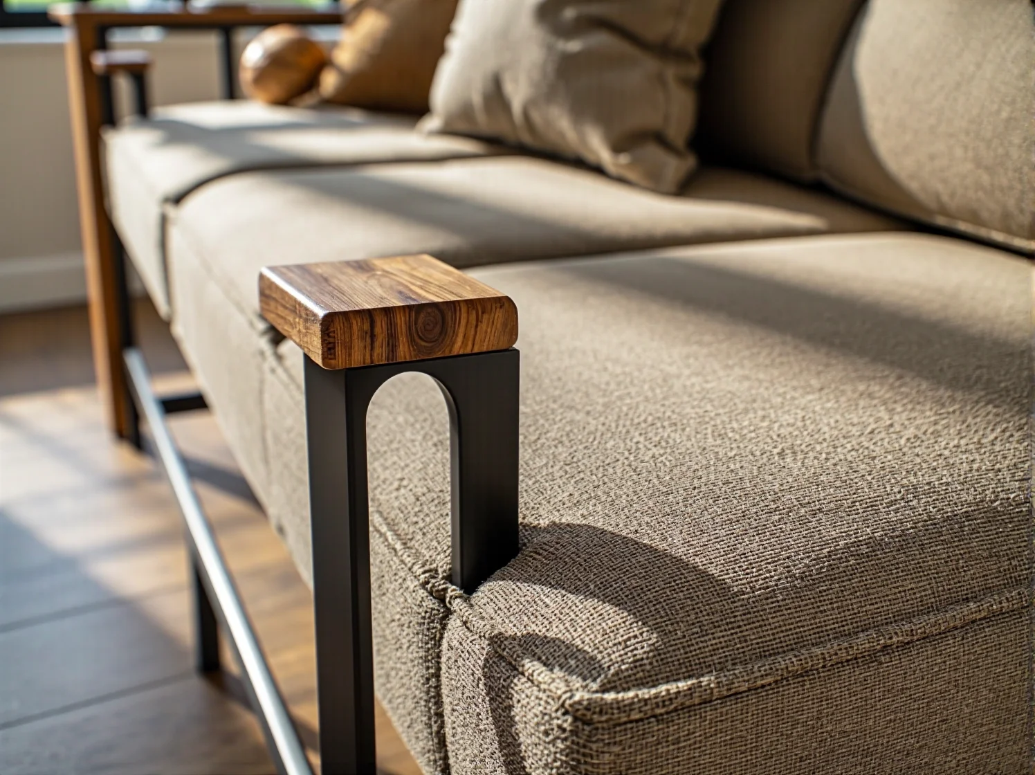 Wielofunkcyjne łóżko w szafie z wbudowanymi półkami.