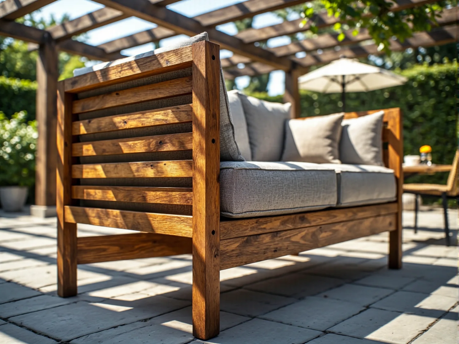 Drewniane biurka i ergonomiczne krzesła w industrialnej przestrzeni do pracy wspólnej.