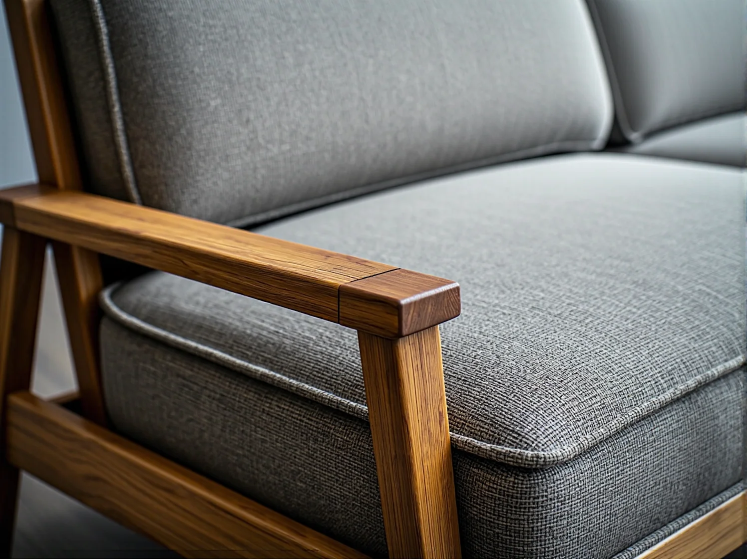 Mechanizm łatwego składania łóżka w małym salonie.