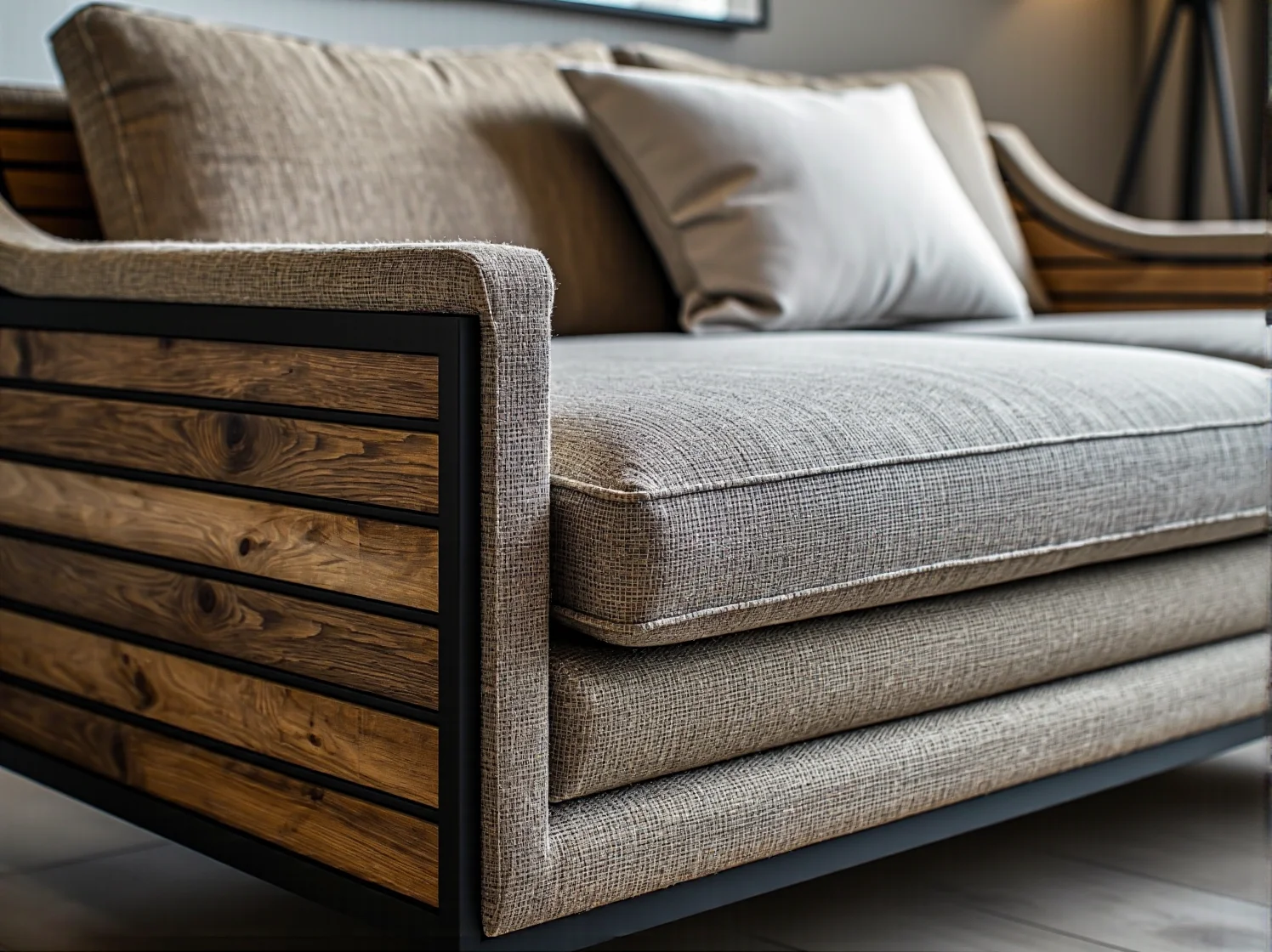 Zwycięzca rankingu: drewniany regał modułowy w stylu rustykalnym do małego salonu.