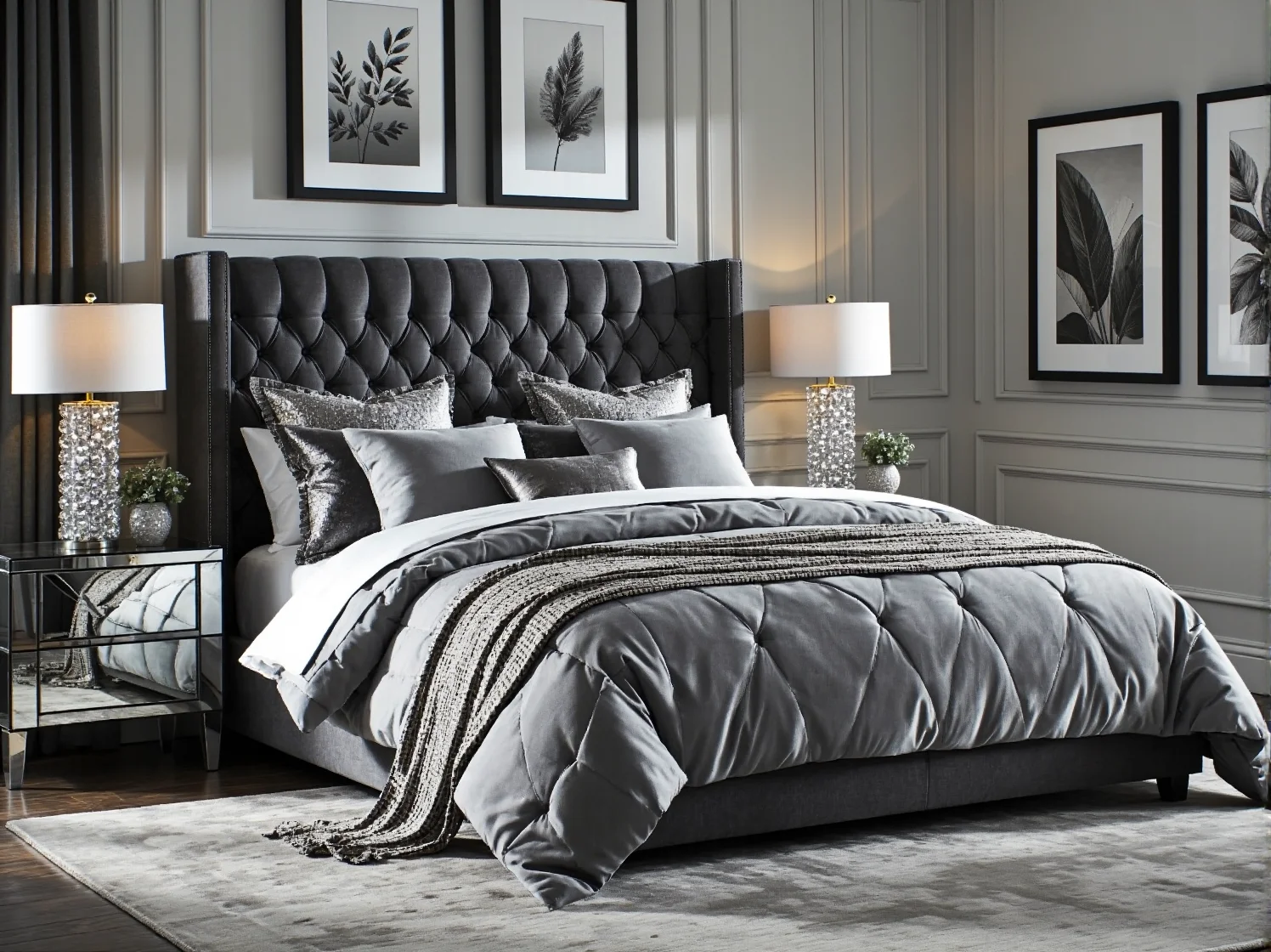 Nowoczesne wnętrza glamour to ukryte schowki i funkcjonalne rozwiązania na co dzień.