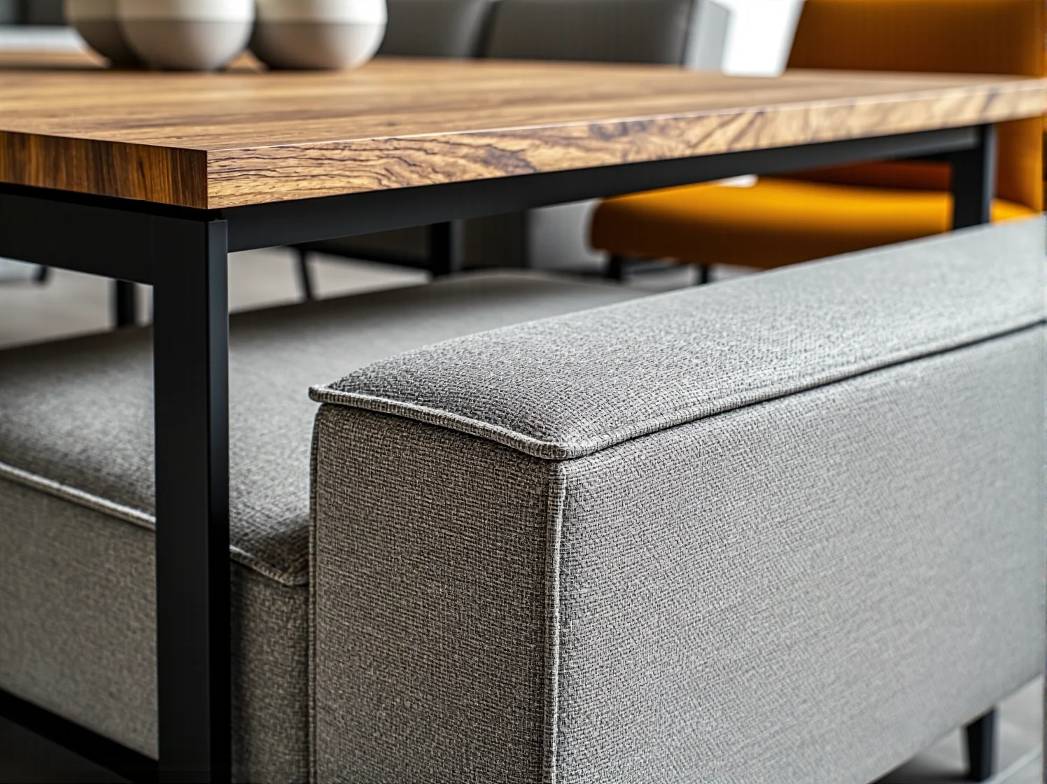 Składany stół jadalniany przymocowany do ściany, oszczędzający miejsce w kawalerce.